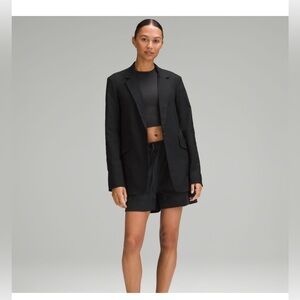 NWT Lululemon Relaxed-Fit Twill Blazer, Black, Sz XL